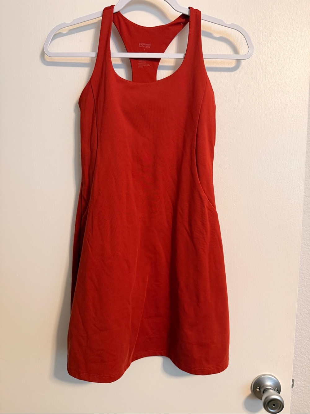 girlfriend collective Red Racerback Mini Dress